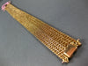 ESTATE WIDE 12.40CT PINK DIAMOND 18K ROSE GOLD CLASSIC MULTI ROW TENNIS BRACELET