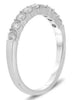 ESTATE .53CT DIAMOND 14KT WHITE GOLD 9 STONE ROUND SHARE PRONG ANNIVERSARY RING