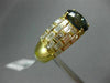ESTATE LARGE 5.32CT DIAMOND & AAA SAPPHIRE 18KT YELLOW GOLD 3D ANNIVERSARY RING