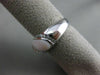 ESTATE WIDE .40CT DIAMOND 14KT WHITE GOLD AAA MOTHER OF PEARL INFINITY LOVE RING