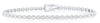 ESTATE 3.22CT DIAMOND 14KT WHITE GOLD 3D CLASSIC ROUND TENNIS BRACELET