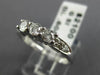ESTATE .60CT DIAMOND 14KT WHITE GOLD 3 STONE WEDDING ANNIVERSARY RING #22946