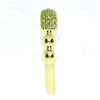 .35CT FANCY YELLOW DIAMOND 18KT YELLOW GOLD 3D PAVE 3 ROW MULTI BEAD FUN RING