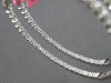 ESTATE LARGE 2.24CT DIAMOND 18K WHITE GOLD OVAL INSIDE OUT HOOP HANGING EARRINGS