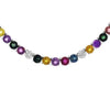 55.22CT DIAMOND & AAA MULTI COLOR SAPPHIRE 18K WHITE GOLD FLOWER TENNIS NECKLACE