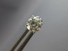 ESTATE 1.18CT DIAMOND 14KT WHITE GOLD 3D ROUND SOLITAIRE SCREWBACK STUD EARRINGS