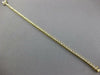 LONG 1.0CT DIAMOND 14KT 2 TONE GOLD 3D CLASSIC ROUND DOME SHAPE TENNIS BRACELET