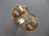 EXTRA LARGE 1.20CT DIAMOND 14KT ROSE GOLD ROUND & BAGUETTE SQUARE LOVE KNOT RING