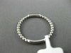ESTATE .04CT ROUND DIAMOND 14K WHITE GOLD 3D FIVE STONE MILGRAIN BEADED FUN RING