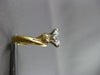 ESTATE .71CT DIAMOND 18KT Y&W GOLD ROUND & MARQUISE WAVE ENGAGEMENT RING #17436