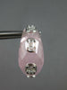 LARGE 37.55CT DIAMOND & AAA PINK QUARTZ 18KT WHITE GOLD CLIP ON HANGING EARRINGS