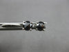 ESTATE 1.0CT BLACK DIAMOND 14KT WHITE GOLD 3D CLASSIC ROUND SCREWBACK EARRINGS