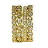 WIDE 1.57CT DIAMOND 18KT YELLOW GOLD MULTI BAND FILIGREE STACKABLE ETERNITY RING