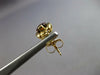 ESTATE 2.0CT AAA GARNET 14KT YELLOW GOLD 3D CUSHION STUD HANGING EARRINGS #27454