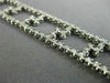 ESTATE WIDE 2.60CT DIAMOND 14KT WHITE GOLD 3D TWO ROW ZIG ZAG TENNIS BRACELET