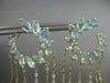 ESTATE LARGE 10CT AAA BLUE TOPAZ 14K YELLOW GOLD FLOWER JOURNEY HANGING EARRINGS
