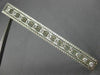 ANTIQUE LONG .50CT DIAMOND PLATINUM 3D OPEN RECTANGULAR FILIGREE PIN BROOCH