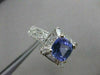 ESTATE 2.16CT DIAMOND TANZANITE 18K GOLD FILIGREE COCKTAIL ENGAGEMENT RING 21514