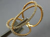 ESTATE EXTRA LARGE .66CT DIAMOND 18KT ROSE GOLD 3D CLASSIC LOVE KNOT FUN RING