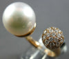 LARGE .77CT DIAMOND & AAA SOUTH SEA PEARL 18KT ROSE GOLD 3D DOME SHAPE FUN RING