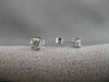 ESTATE .60CTW DIAMOND 5MM STUD 14KT WHITE GOLD PUSHBACK EARRINGS G/H VSSI #21024