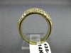 ANTIQUE WIDE 2.0CT DIAMOND 14K YELLOW GOLD PAVE MULTI ROW ANNIVERSARY RING #3544