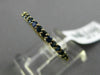 ESTATE .48CT AAA SAPPHIRE 14K YELLOW GOLD SEMI ETERNITY WEDDING ANNIVERSARY RING