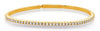 ESTATE 1.64CT DIAMOND 14K YELLOW GOLD CLASSIC ROUND 4 PRONG CUFF TENNIS BRACELET
