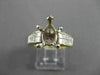 ESTATE WIDE 1.60CT DIAMOND 18KT TWO TONE GOLD SEMI MOUNT ENGAGEMENT RING #10870