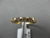 ESTATE .78CT DIAMOND 14K YELLOW GOLD 3D 5 STONE CHANNEL WEDDING ANNIVERSARY RING