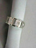 WIDE 7mm HAND CRAFTED .45CT F VVS DIAMOND 14KT WHITE GOLD MENS WEDDING BAND !!!!