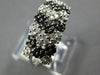 1.0CT WHITE & BLACK DIAMOND 14KT WHITE GOLD 3D MULTI HEART SIDEWAYS LOVE RING
