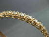 ANTIQUE WIDE 1.85CT DIAMOND 18KT ROSE GOLD CLASSIC FILIGREE BANGLE BRACELET F/G