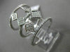 ESTATE LARGE .54CT DIAMOND 14KT WHITE GOLD 3D MULTI ROW DIAMOND SHAPE FUN RING