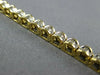 LONG 1.0CT DIAMOND 14KT 2 TONE GOLD 3D CLASSIC ROUND DOME SHAPE TENNIS BRACELET