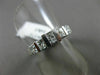 ESTATE 1.30CT PRINCESS DIAMOND 14KT WHITE GOLD 3D 5 STONE ANNIVERSARY RING #1173
