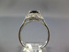 WIDE 1.86CT DIAMOND & AAA SAPPHIRE 14KT WHITE GOLD 3D OVAL HALO ENGAGEMENT RING