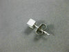 ESTATE .30CT DIAMOND 14KT WHITE GOLD 3D TENSION SOLITAIRE STUD EARRINGS #16287