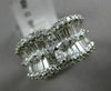 ESTATE 2.06CT DIAMOND 18KT WHITE GOLD BUTTERFLY FLOWER WEDDING ANNIVERSARY RING
