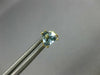 ESTATE .90CT AAA AQUAMARINE 14KT YELLOW GOLD 3D TRILLION STUD EARRINGS #25206