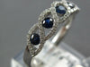 .63CT DIAMOND & AAA SAPPHIRE 18KT WHITE GOLD 3D INFINITY ETOILE ANNIVERSARY RING