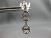 .68CT DIAMOND 18KT WHITE GOLD 3D CLASSIC DOUBLE LOVE KNOT FUN HANGING EARRINGS
