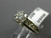 ESTATE 1.26CT ROUND DIAMOND 14KT WHITE GOLD 3D CHANNEL ENGAGEMENT RING #20722