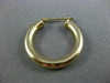 ESTATE 14KT YELLOW GOLD 3D CLASSIC HANGING HOOP EARRINGS #25136