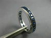 ANTIQUE .60CT DIAMOND 18K WHITE GOLD 3D FILIGREE ETERNITY ANNIVERSARY RING #6061