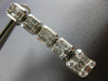 LARGE 1.61CT DIAMOND 18KT WHITE GOLD CLUSTER INVISIBLE JOURNEY HANGING EARRINGS