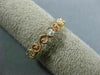 ESTATE .30CT DIAMOND 14K ROSE GOLD 3D 6 STONE FILIGREE INFINITY ANNIVERSARY RING