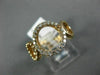 ESTATE .25CT DIAMOND 14KT ROSE GOLD ROUND BEADED CIRCLE OF LIFE CLASSIC FUN RING