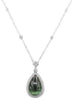EXTRA LARGE 52.45CT DIAMOND & AAA GREEN TOURMALINE 18KT 2 TONE GOLD 3D NECKLACE