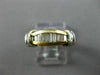 ESTATE .60CT DIAMOND 14KT WHITE & YELLOW GOLD 3D WEDDING ANNIVERSARY RING #1001